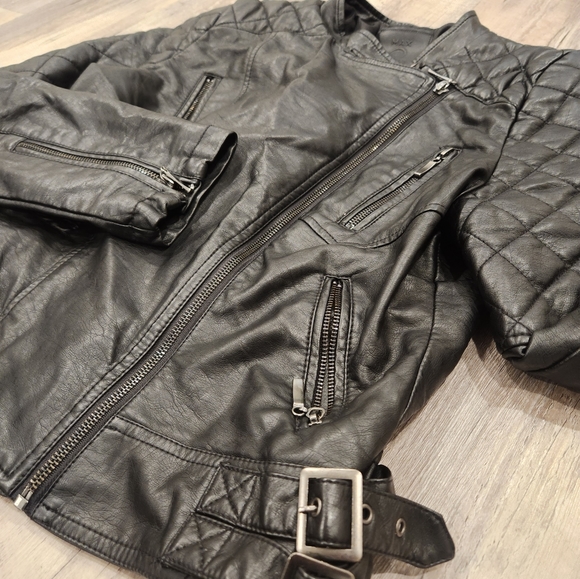 Woman's MAX Jeans Leather coat - Picture 4 of 8